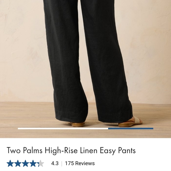 Tommy Bahama black Linen pants small to med - Picture 2 of 6